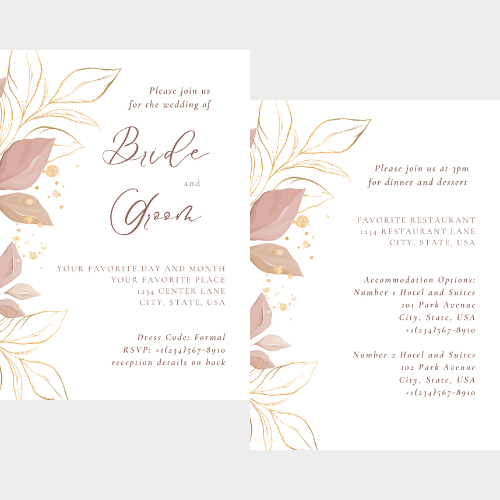 Wedding invitation sample image